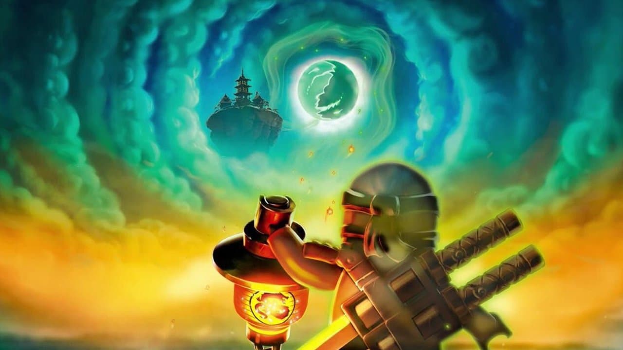 Backdrop de Ninjago: Mestres do Spinjitzu - Dia da Despedida