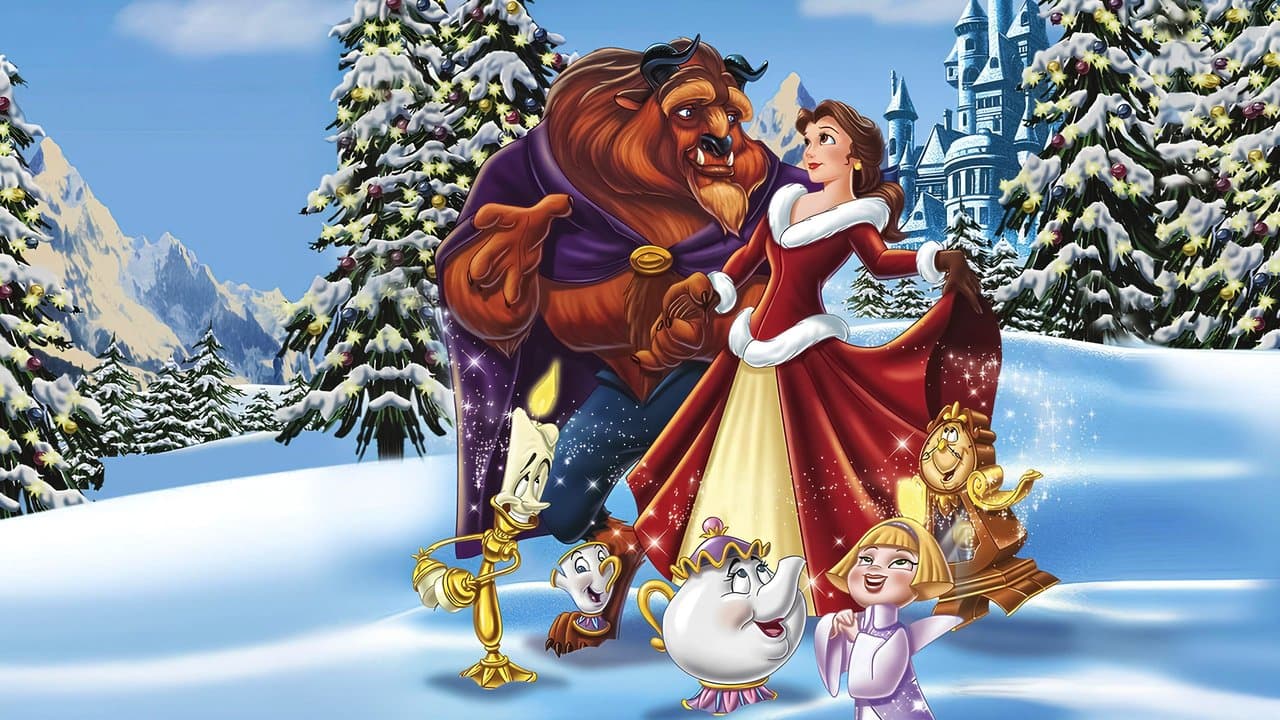 Backdrop de A Bela e a Fera: O Natal Encantado