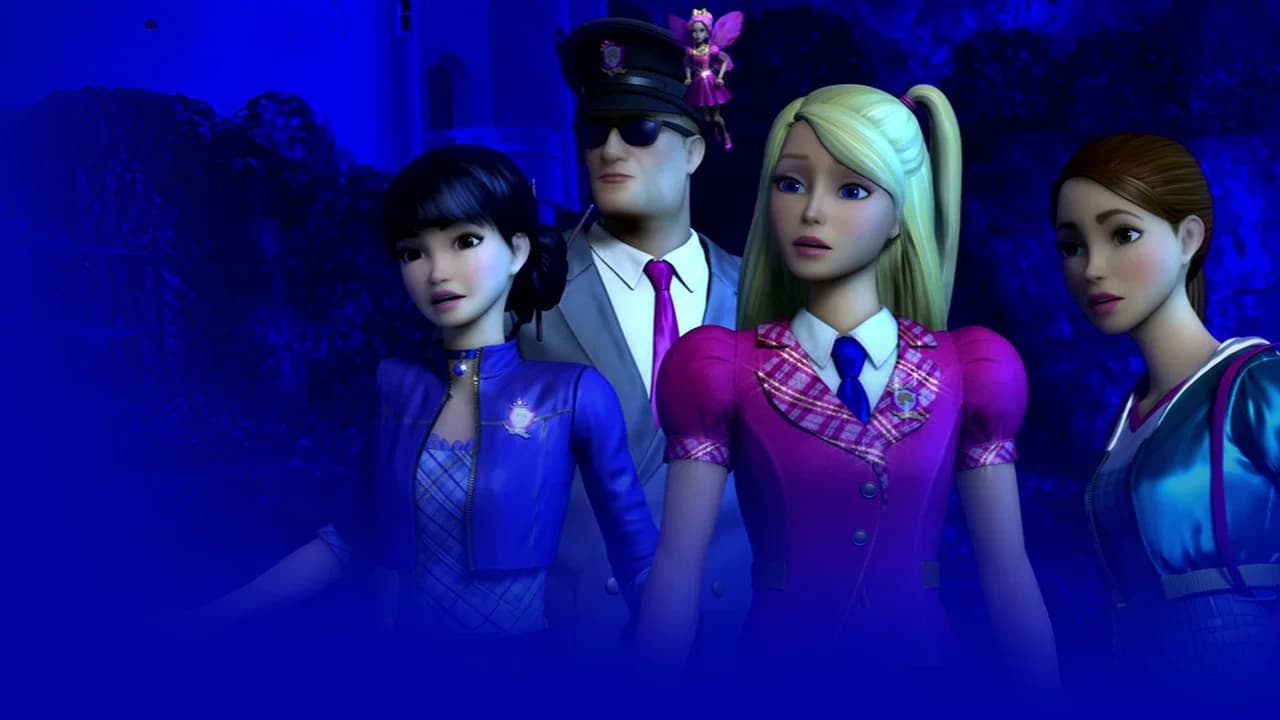 Backdrop de Barbie: Escola de Princesas